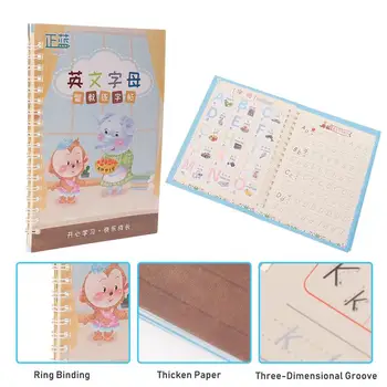 2Pcs English Writing Practice Book English Alphabet Math Groove Copybook English Calligraphy For Preschool Beginner Students
2Pcs English Writing Practice Book English Alphabet Math Groove Copybook English Calligraphy For Preschool Beginner Students