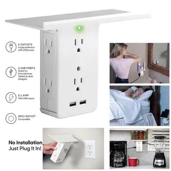 8-in-1 Multi-function Socket Bracket Socket Holder Wall Surge Socket Protector L6A0
8-in-1 Multi-function Socket Bracket Socket Holder Wall Surge Socket Protector L6A0