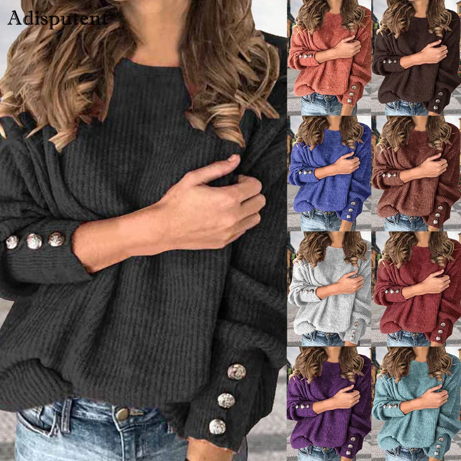 1PC Pullover Gestrickte Frauen Pullover Herbst 2020 Winter Lange Hülse Taste Pullover Tops Damen Casual Jumper Plus Größe S-5XL
1PC Pullover Gestrickte Frauen Pullover Herbst 2020 Winter Lange Hülse Taste Pullover Tops Damen Casual Jumper Plus Größe S-5XL