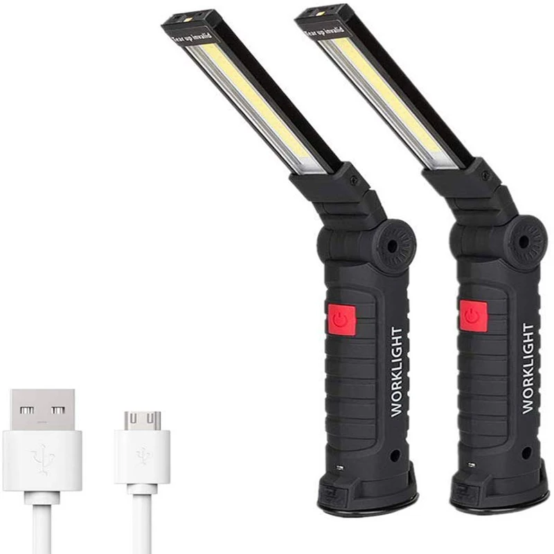 USB Rechargeable COB LED Flashlight, 5 Mode Foldable Handheld Work Light Lamp Torch with Rotating Hook & Magnetic Base
USB Rechargeable COB LED Flashlight, 5 Mode Foldable Handheld Work Light Lamp Torch with Rotating Hook & Magnetic Base