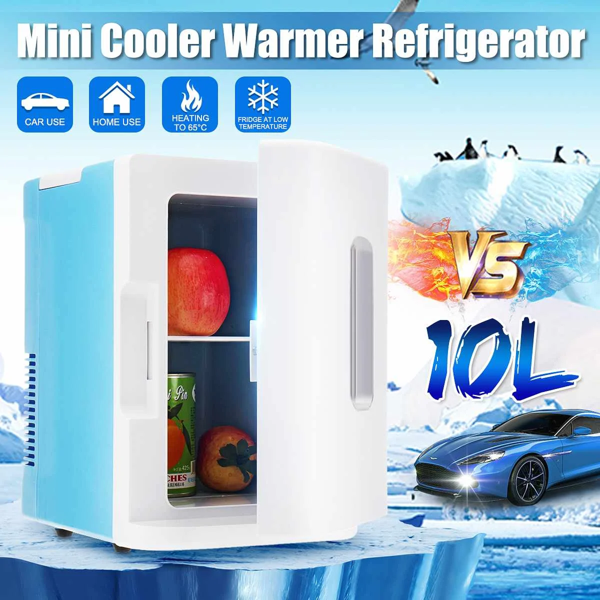 10L Electric Car Refrigerator Dormitory Refrigerator Multi-Purpose Mini Refrigerator Car Home Dual-Use 220V
10L Electric Car Refrigerator Dormitory Refrigerator Multi-Purpose Mini Refrigerator Car Home Dual-Use 220V