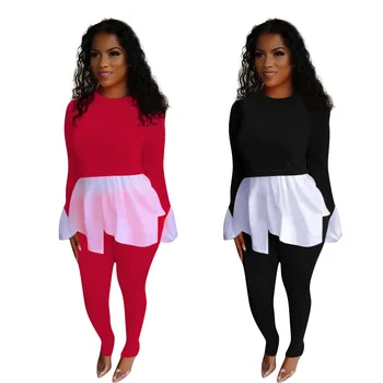 Autumn Winter Women Two Piece Set Top and Pants Plus Size Tracksuit Sweatsuit Outfit Active Chitton T Shirt and Long Pants Suits
Autumn Winter Women Two Piece Set Top and Pants Plus Size Tracksuit Sweatsuit Outfit Active Chitton T Shirt and Long Pants Suits
