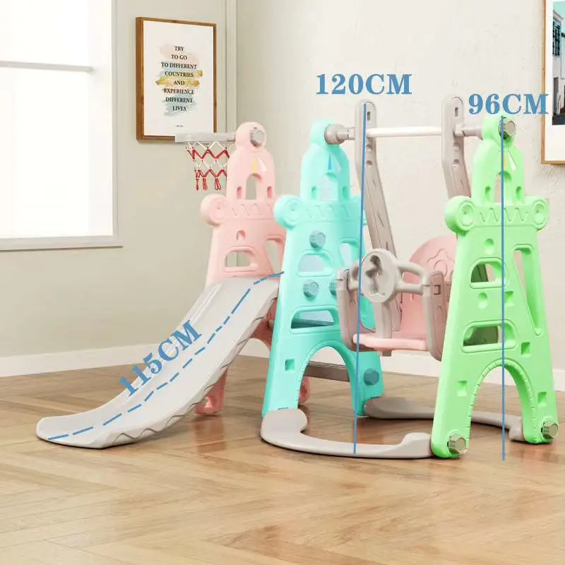 Children's slide and swing, children's indoor playground for kindergarten, plastic multi-functional slide for children, three in
Children's slide and swing, children's indoor playground for kindergarten, plastic multi-functional slide for children, three in