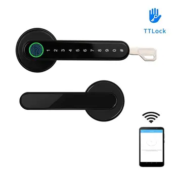 TTLock APP Smart WiFi remote control Fingerprint Lock biometrics password code Door Lock with mechanical key
TTLock APP Smart WiFi remote control Fingerprint Lock biometrics password code Door Lock with mechanical key