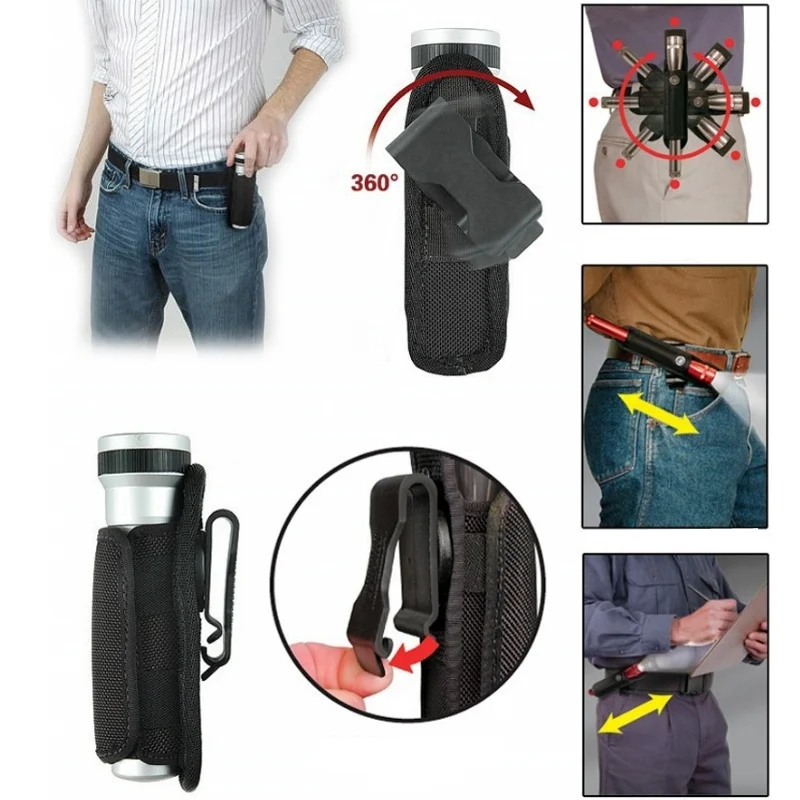 Tactical Flashlight Holster Belt Carry Case Flashlight Pouch Hunting Light Torch Holder Molle System 360 Degree Rotatable Clip
Tactical Flashlight Holster Belt Carry Case Flashlight Pouch Hunting Light Torch Holder Molle System 360 Degree Rotatable Clip