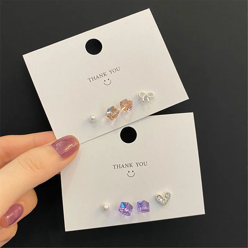 New Fashion Sugar Ear Stud Bowknot Suit Exquisite Simple Women Allergy Proof Simple Temperament Small And Exquisite Earrings
New Fashion Sugar Ear Stud Bowknot Suit Exquisite Simple Women Allergy Proof Simple Temperament Small And Exquisite Earrings