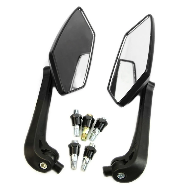 

New Useful Universal Scooter Rearview Mirrors Pair Moped ATV Motorcycle Backup