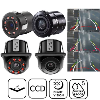 Dynamic trajectory Guide Line HD CCD Car Parking camera Car Rear view Camera Wide Angle Reversing Assistance Night Vision