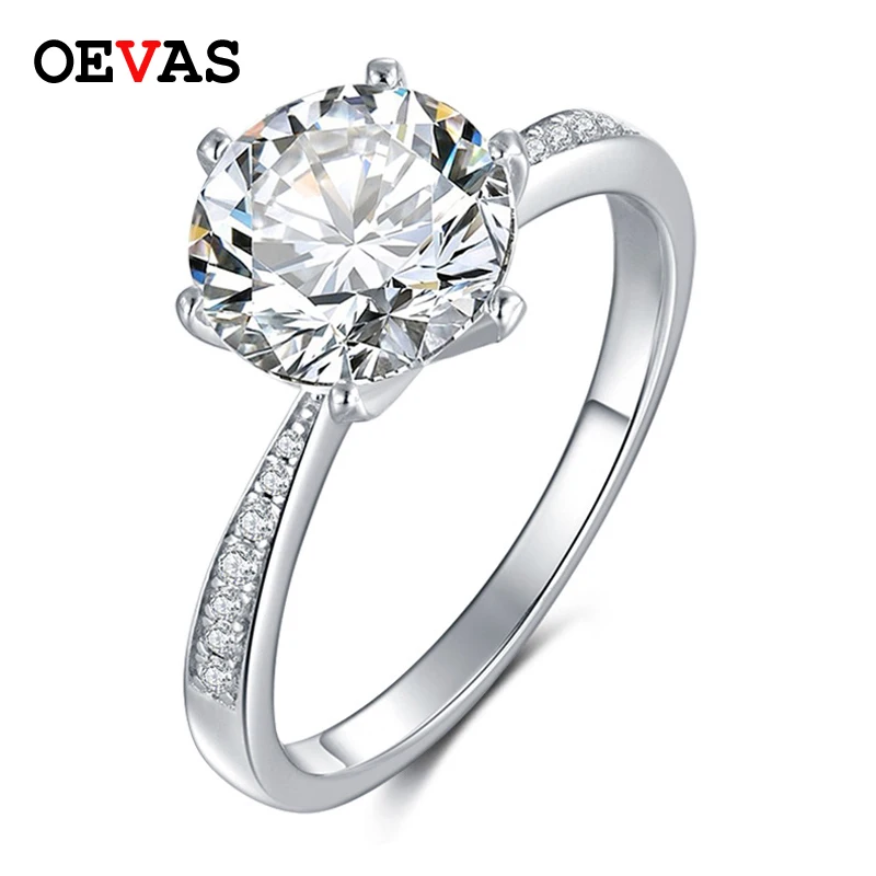 OEVAS Real 3 Carats D Color Moissanite Bridal Rings For Women 100% 925 Sterling Silver Sparkling Wedding Party Fine Jewelry Gift
OEVAS Real 3 Carats D Color Moissanite Bridal Rings For Women 100% 925 Sterling Silver Sparkling Wedding Party Fine Jewelry Gift