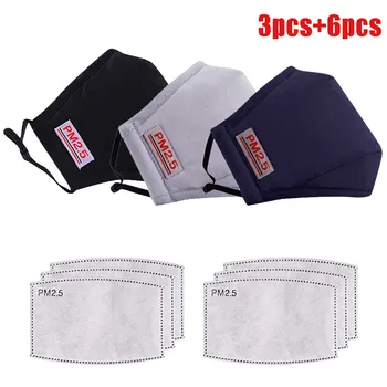 3pcs Mask+10pc Filter Pm2.5 Protective Masks Anti-Dust Reusable Face Mask Cotton Washable Masks Half Mouth Cover Mondmasker
3pcs Mask+10pc Filter Pm2.5 Protective Masks Anti-Dust Reusable Face Mask Cotton Washable Masks Half Mouth Cover Mondmasker