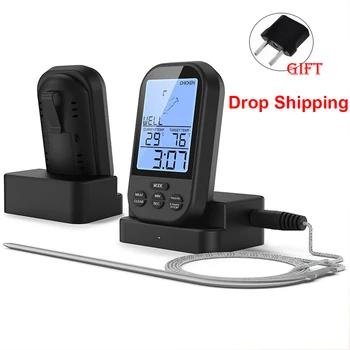 Barbecue Thermometer Digital Wireless Temperature Timer Oven Grill Sound Warning Remote Thermometer Home Probe Kitchen Tool
Barbecue Thermometer Digital Wireless Temperature Timer Oven Grill Sound Warning Remote Thermometer Home Probe Kitchen Tool