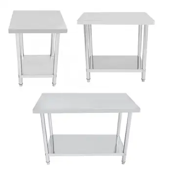 1Pcs Operating Table Double Layer Stainless Steel Platform Operating Table Work Station Kitchen Desk 0.6mm
1Pcs Operating Table Double Layer Stainless Steel Platform Operating Table Work Station Kitchen Desk 0.6mm