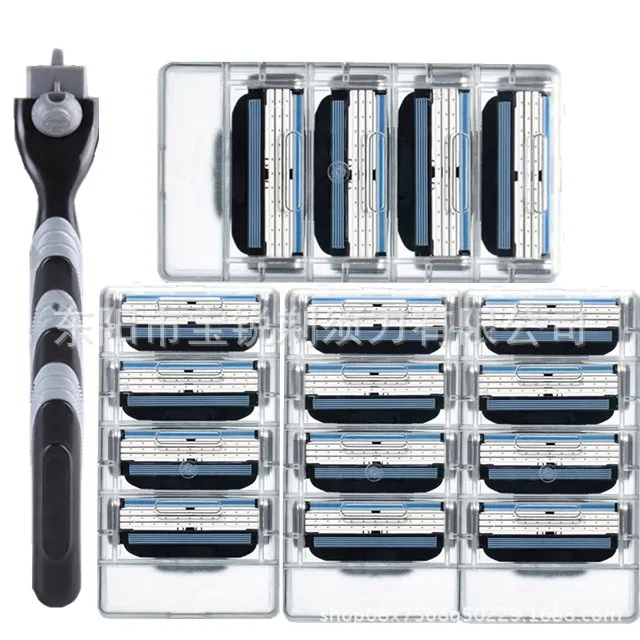 Foreign Trade Hot Sales clean water rea Three Layer Manual Razor Blade MEN'S Shaver 1 Knife Rest Delivery 16 Cutter Head Set
Foreign Trade Hot Sales clean water rea Three Layer Manual Razor Blade MEN'S Shaver 1 Knife Rest Delivery 16 Cutter Head Set