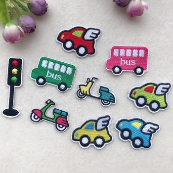 Cartoon Cars Patches for Clothing Embroidered Appliques Iron on Motorcycle Badges Stripes Traffic Light Stickers on Clothes
Cartoon Cars Patches for Clothing Embroidered Appliques Iron on Motorcycle Badges Stripes Traffic Light Stickers on Clothes