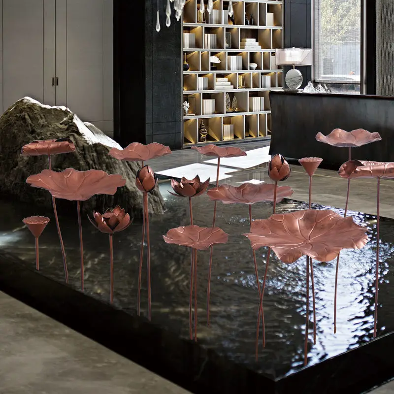 Chinese Wrought Iron Lotus Flower Lotus Leaf Courtyard Fish Pond Water Scene Ornaments Crafts Landscape Pool Furnishing Decor
Chinese Wrought Iron Lotus Flower Lotus Leaf Courtyard Fish Pond Water Scene Ornaments Crafts Landscape Pool Furnishing Decor