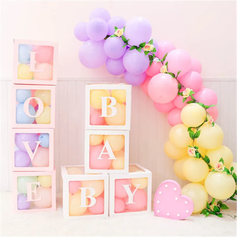4pcs letters Transparent Box Balloons Accessory Baby Shower Happy Birthday Balloons Wedding Decoration Balloons Box Party Balloo
4pcs letters Transparent Box Balloons Accessory Baby Shower Happy Birthday Balloons Wedding Decoration Balloons Box Party Balloo