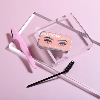 Shaping Eyebrow Soap Styling Gel Wax With Brush Trimmer Lasting Eye Brow Makeup Comestics Tools Easy To Wear Waterproof TSLM2
Shaping Eyebrow Soap Styling Gel Wax With Brush Trimmer Lasting Eye Brow Makeup Comestics Tools Easy To Wear Waterproof TSLM2