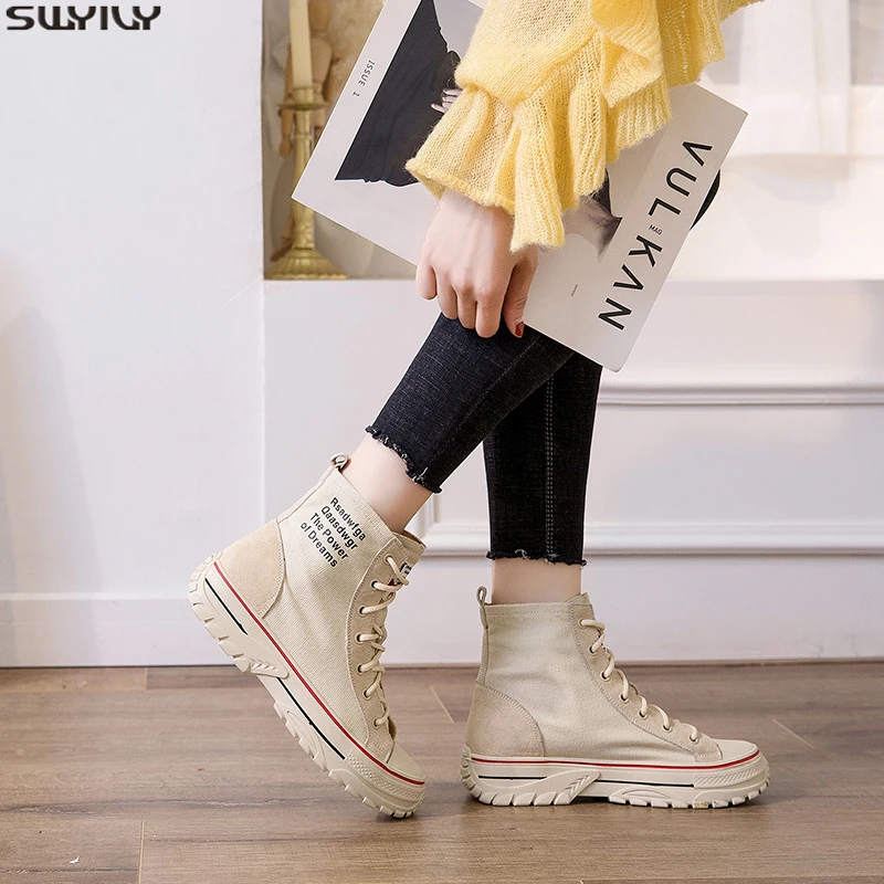 SWYIVY Martin Boots Women Genuine Leather Shoes Woman 2019 New Autumn Casual Ankle Boots For Women's Booties Flat Female Shoes
SWYIVY Martin Boots Women Genuine Leather Shoes Woman 2019 New Autumn Casual Ankle Boots For Women's Booties Flat Female Shoes