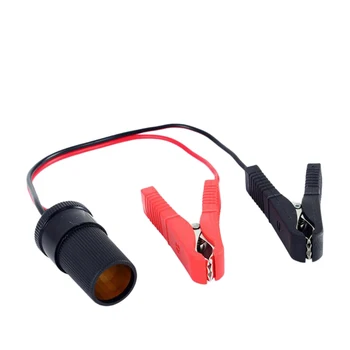 

Cigarette Lighter Battery Clip-On Car Cigarette Lighter Socket Adapter, 40cm Length Cigarette Lighter Extension Cord