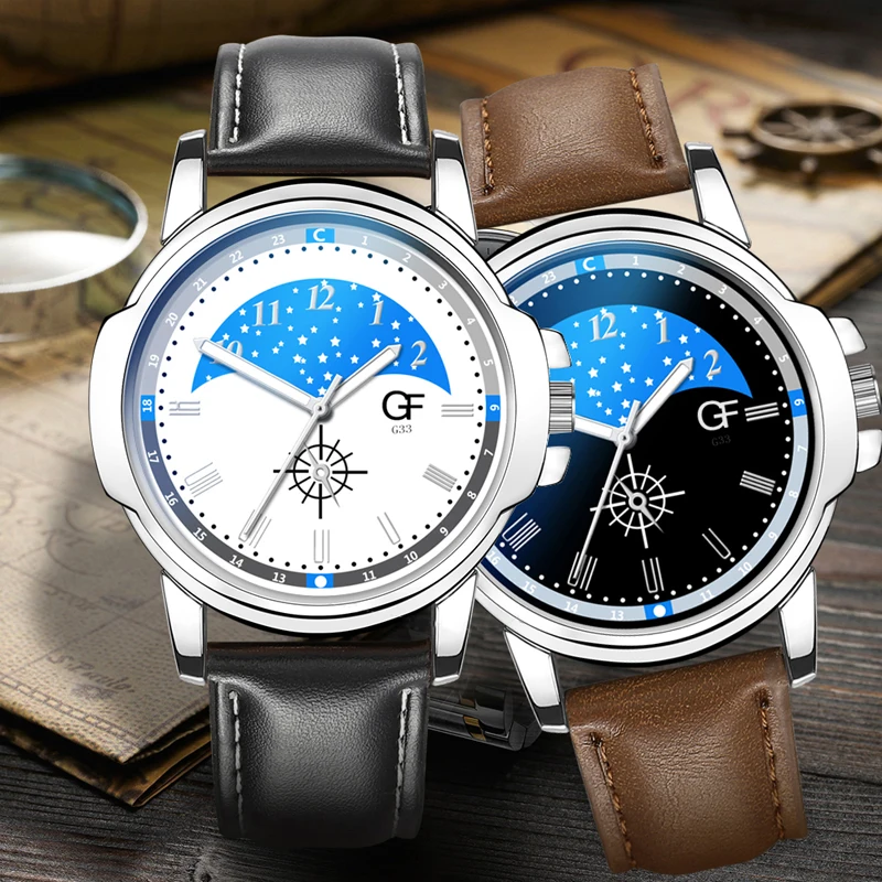 Blue Star Pattern Men Watches Retro Business Quartz Luminous Clock Leather Strap Male WristWatch Gift Relogio Masculino
Blue Star Pattern Men Watches Retro Business Quartz Luminous Clock Leather Strap Male WristWatch Gift Relogio Masculino