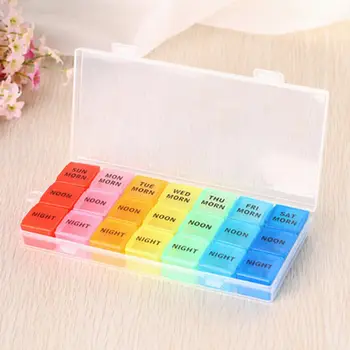 Transparent and Portable 7-color Pill Case Box Week Storage Holder Case For Medicine Drug Pill Jewlly Case 7 Day 21 Slot
Transparent and Portable 7-color Pill Case Box Week Storage Holder Case For Medicine Drug Pill Jewlly Case 7 Day 21 Slot