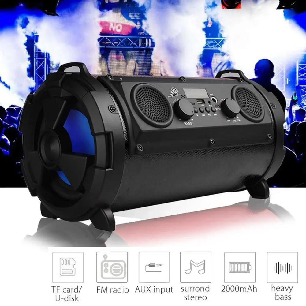15W LCD Portable Wireless Speaker Super Bass Subwoofer Stereo Music Player FM Transmitter Support AUX TF Card
15W LCD Portable Wireless Speaker Super Bass Subwoofer Stereo Music Player FM Transmitter Support AUX TF Card