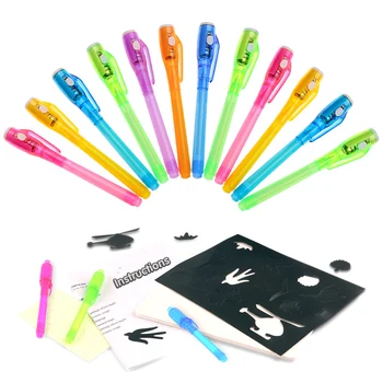 8PCS Magic Pens Draw With Light 2 In 1 UV Pen Marker Creative Invisible Painting Tools Kids Toys Gift For Children Drawing Board
8PCS Magic Pens Draw With Light 2 In 1 UV Pen Marker Creative Invisible Painting Tools Kids Toys Gift For Children Drawing Board