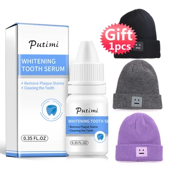 Teeth Whitener Fresh Breath Bleaching Teeth Essence Remove Plaque Stains Oral Hygiene Tooth Dental Care Serum with Hat Gift
Teeth Whitener Fresh Breath Bleaching Teeth Essence Remove Plaque Stains Oral Hygiene Tooth Dental Care Serum with Hat Gift