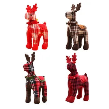 Christmas Elk Plush Doll Simulation Deer Plaid Toy for Home Windows Table Desktop Xmas Party Decorations Ornaments Gift
Christmas Elk Plush Doll Simulation Deer Plaid Toy for Home Windows Table Desktop Xmas Party Decorations Ornaments Gift