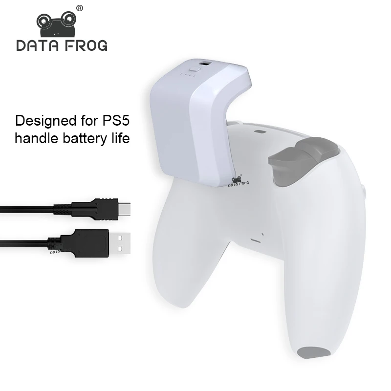 Data Frog Rechargeable 1500mAH External Battery For PS5 Wireless Controller Charging Power Back Clip Batteries For PlayStation5
Data Frog Rechargeable 1500mAH External Battery For PS5 Wireless Controller Charging Power Back Clip Batteries For PlayStation5