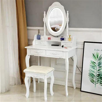 FCH LED Single LED touch screen 360-degree rotary Mirror 4 Drawer Dresser White dressing table for makeup Dressing Table Stool
FCH LED Single LED touch screen 360-degree rotary Mirror 4 Drawer Dresser White dressing table for makeup Dressing Table Stool
