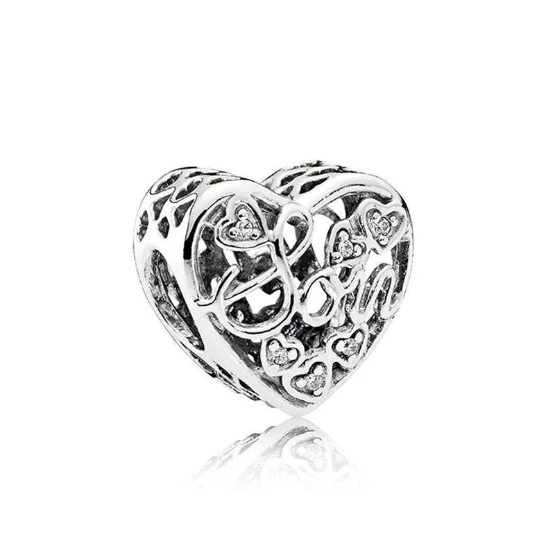 

Authentic 925 Sterling Silver Bead Mother & Son Charm Fit Pandora Women Bracelet Bangle Gift DIY Jewelry