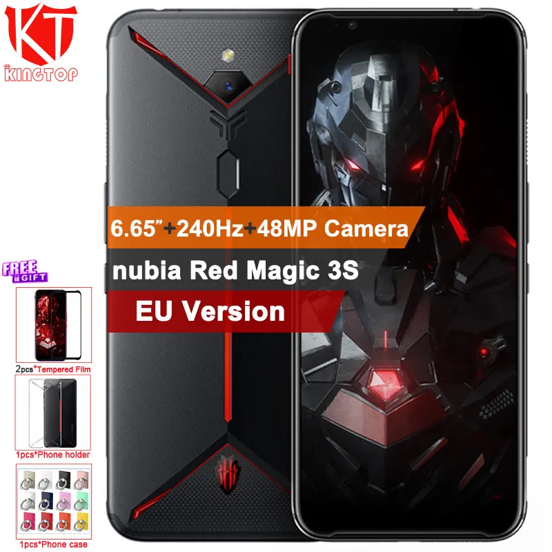 Global Version Original ZTE nubia Red Magic 3S Mobile phone 8G 128G 6.65" 90Hz Snapdragon 855 Plus 48MP+16MP 5000mAh Fastcharge 
Global Version Original ZTE nubia Red Magic 3S Mobile phone 8G 128G 6.65" 90Hz Snapdragon 855 Plus 48MP+16MP 5000mAh Fastcharge