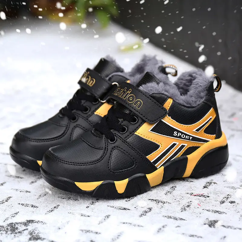 BOY'S Cotton-padded Shoes 2019 Winter New Style CHILDREN'S Shoes Leather plus Velvet Warm CHILDREN'S Shoes Anti-slip Students Ru
BOY'S Cotton-padded Shoes 2019 Winter New Style CHILDREN'S Shoes Leather plus Velvet Warm CHILDREN'S Shoes Anti-slip Students Ru