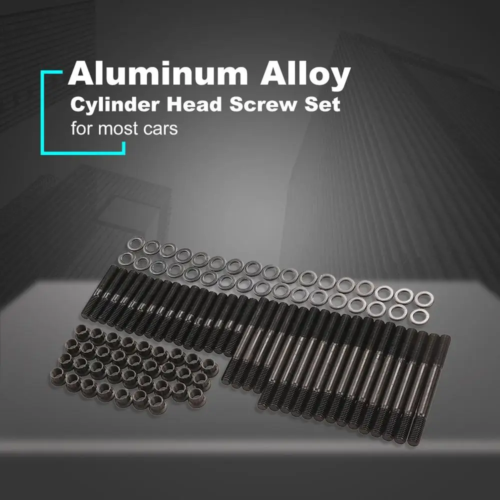 High Quality Cylinder Head Screw Set Car Engine Head Stud Kit Cylinder Gasket Head Studs Set 279.1001 for CHEVY SBC
High Quality Cylinder Head Screw Set Car Engine Head Stud Kit Cylinder Gasket Head Studs Set 279.1001 for CHEVY SBC