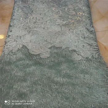 (5yards/lot ) 2019 New High quality emerald green Velvet African tulle lace French net lace fabric with Sequins for party dress 
(5yards/lot ) 2019 New High quality emerald green Velvet African tulle lace French net lace fabric with Sequins for party dress
