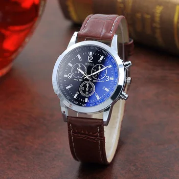 Classic Three Eyes Watches For Men Blue Glass Business Quartz Wrist Watches Fashion Casual Leather Mens Watches erkek kol saati
Classic Three Eyes Watches For Men Blue Glass Business Quartz Wrist Watches Fashion Casual Leather Mens Watches erkek kol saati