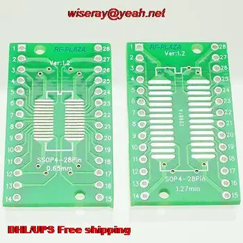DHL/EMS 300pcs SOP28 0.65mm SSOP28 1.27mm 4~28P to DIP28 2.54mm IC PCB Adapter Converter-PCB con tor-A6
DHL/EMS 300pcs SOP28 0.65mm SSOP28 1.27mm 4~28P to DIP28 2.54mm IC PCB Adapter Converter-PCB con tor-A6