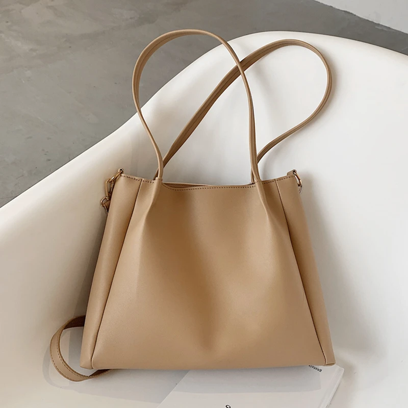 Burminsa Simple Design Soft Women Tote Bags Large Capacity Work Female Shoulder Bags High Quality Shopper PU Leather Handbags
Burminsa Simple Design Soft Women Tote Bags Large Capacity Work Female Shoulder Bags High Quality Shopper PU Leather Handbags