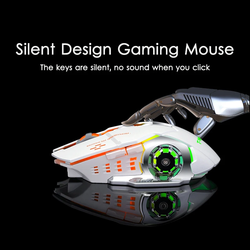 2.4GHz Wireless Gaming Mouse Silent Ergonomic Rechargeable Optical Mice 6 Keys 2400 DPI Mouse LED RGB For Computer ps4 Pro Gamer
2.4GHz Wireless Gaming Mouse Silent Ergonomic Rechargeable Optical Mice 6 Keys 2400 DPI Mouse LED RGB For Computer ps4 Pro Gamer