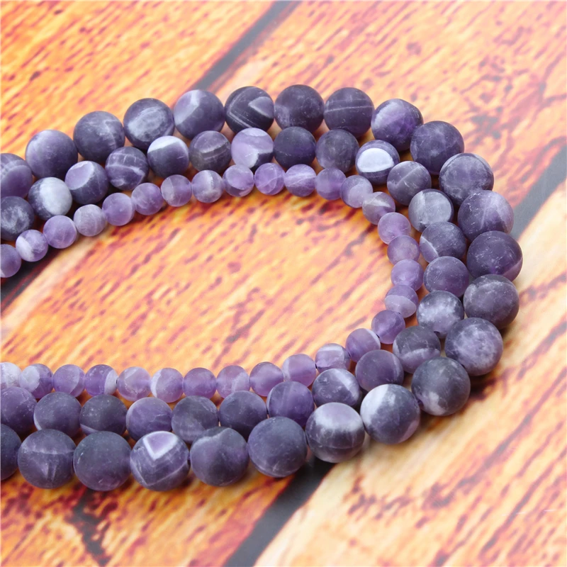 Frosted Amethyst Natural Stone Bead Round Loose Spaced Beads 15 Inch Strand 6/8/10/12mm For Jewelry Making DIY Bracelet
Frosted Amethyst Natural Stone Bead Round Loose Spaced Beads 15 Inch Strand 6/8/10/12mm For Jewelry Making DIY Bracelet