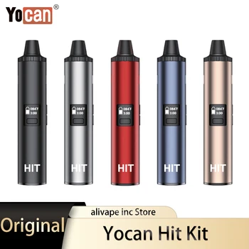 Yocan Hit Kit 1400mAh Pod System Vaper Ceramic heating chamber Type-C fast charging e Cigarettes dry vaporizer Vape Pen Kit
Yocan Hit Kit 1400mAh Pod System Vaper Ceramic heating chamber Type-C fast charging e Cigarettes dry vaporizer Vape Pen Kit