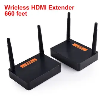 Measy Wireless HDMI Transmitter Receiver 5G 660ft 200M 1080P 60Hz HD Video Audio AV Sender dual band Lossless transmission 
Measy Wireless HDMI Transmitter Receiver 5G 660ft 200M 1080P 60Hz HD Video Audio AV Sender dual band Lossless transmission
