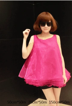 Low-Density Light Yarn Organza Gauze Cloth Wedding Wedding Dress Veil Skirt Clothing Fabric 
Low-Density Light Yarn Organza Gauze Cloth Wedding Wedding Dress Veil Skirt Clothing Fabric