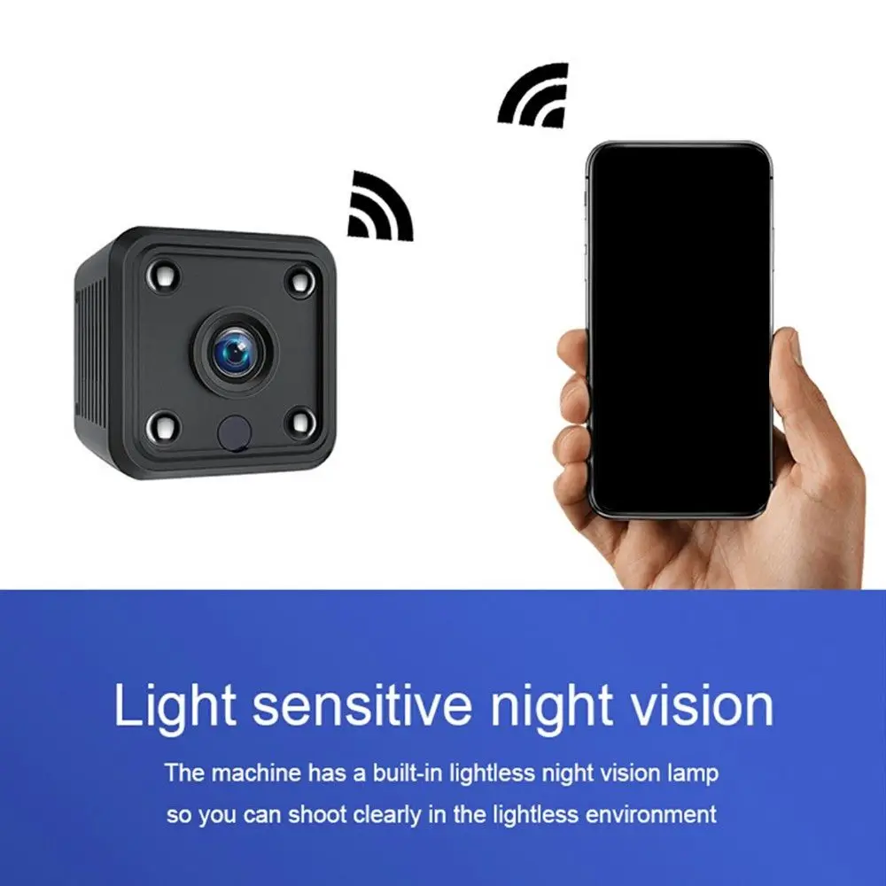 Wifi 1080P Webcam Light Sensitive Night Vision Hidden Mini Web Camera 3.2x3.2x3.2cm HD Web Cam for PC Blogger
Wifi 1080P Webcam Light Sensitive Night Vision Hidden Mini Web Camera 3.2x3.2x3.2cm HD Web Cam for PC Blogger
