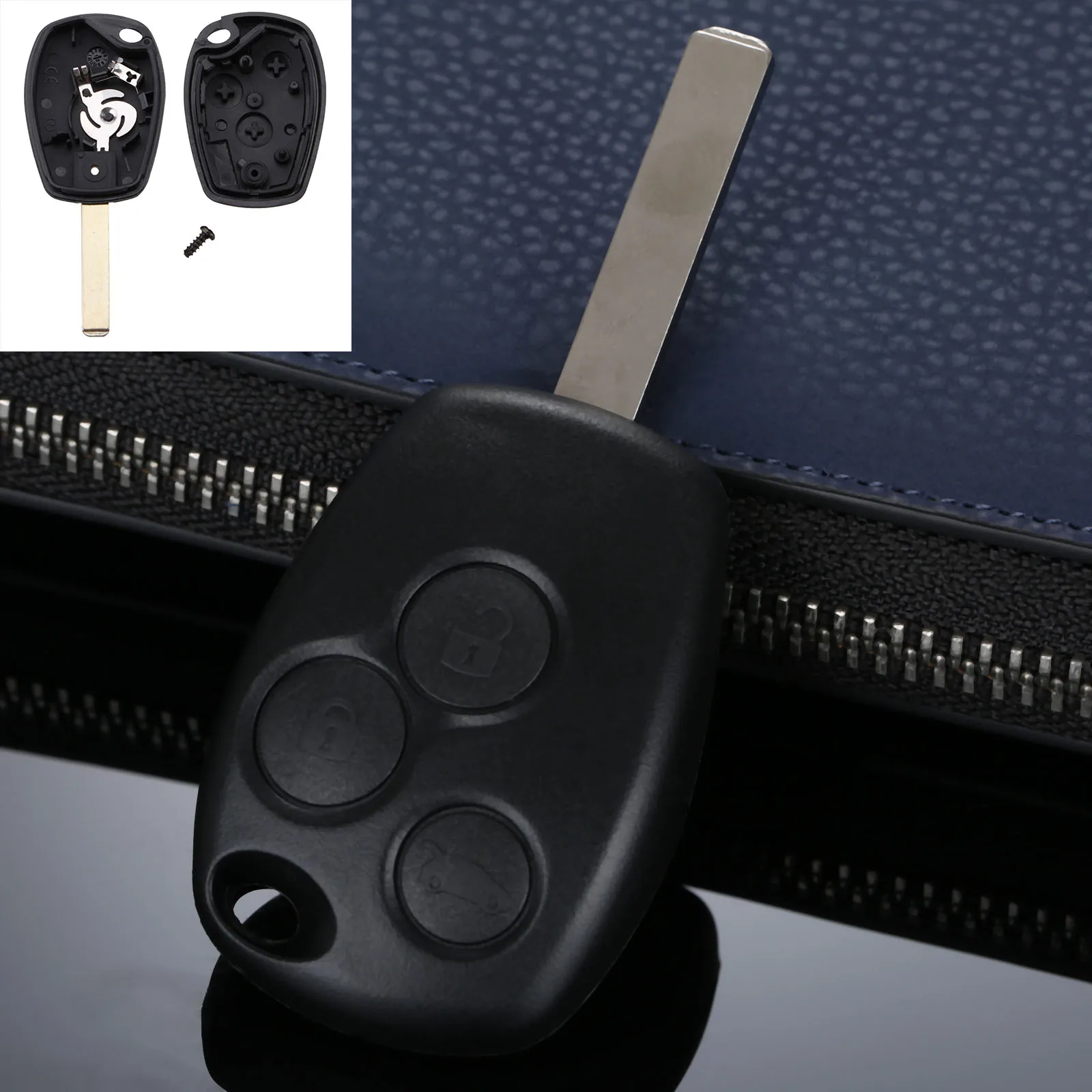 3 Buttons Remote Car Key Fob Shell Case For Renault Modus Clio Kangoo Twingo Uncut Blade Auto Replacement Key Car-covers
3 Buttons Remote Car Key Fob Shell Case For Renault Modus Clio Kangoo Twingo Uncut Blade Auto Replacement Key Car-covers