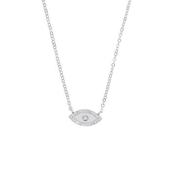 Bijoux Collar Turkey Jewelry Micro Pave Colorful Zircon Evil Eye Charm Chain Necklace For Women turkish enamel real 925 silver 
Bijoux Collar Turkey Jewelry Micro Pave Colorful Zircon Evil Eye Charm Chain Necklace For Women turkish enamel real 925 silver