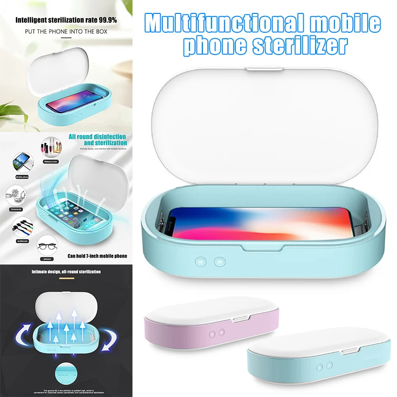 UV Cell Phone Cleaner UV Light Cleaning Box with USB Interface Suitable for Phones Jewelry Watch Toothbrush DJA99
UV Cell Phone Cleaner UV Light Cleaning Box with USB Interface Suitable for Phones Jewelry Watch Toothbrush DJA99