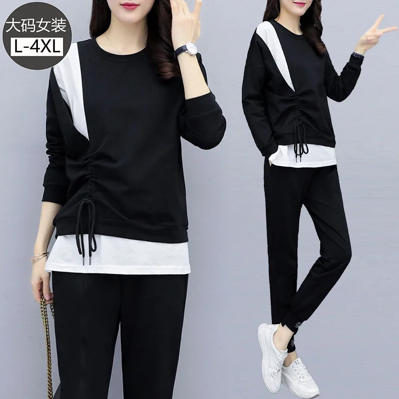 2020 Spring Clothing New Style Large Size Dress Cover Meat Slimming Irregular Drawstring Tops Skinny Casual Pants Two-Piece Set
2020 Spring Clothing New Style Large Size Dress Cover Meat Slimming Irregular Drawstring Tops Skinny Casual Pants Two-Piece Set