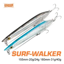 Kingdom Surf-Walker Floating Fishing Lures 155mm 180mm Sinking Pencil Artificial Plastic Hard Baits Wobblers For Pike Crankbait
Kingdom Surf-Walker Floating Fishing Lures 155mm 180mm Sinking Pencil Artificial Plastic Hard Baits Wobblers For Pike Crankbait